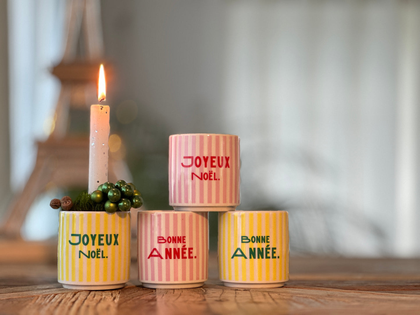 BONNE ANNÉE. Rosa/Rouge