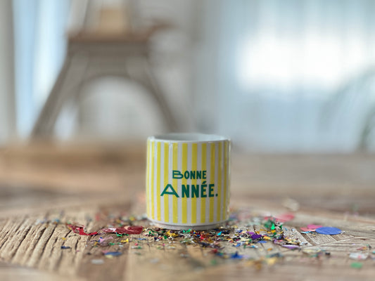 BONNE ANNÉE. Jaune/Vert