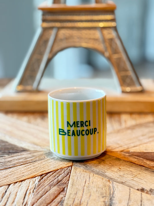 MERCI BEAUCOUP. Jaune/Vert
